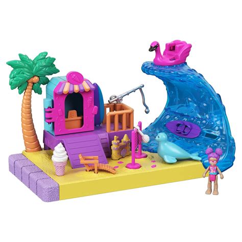 Polly Pocket Pollyville Sunshine Beach Playset