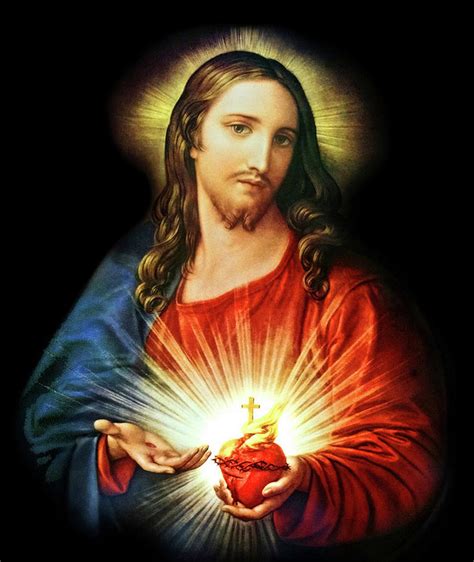 Sacred Heart of Jesus Painting by Old Master - Pixels