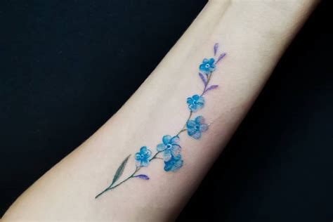 Top 61 Best Forget Me Not Tattoo Ideas - [2021 Information Guide]