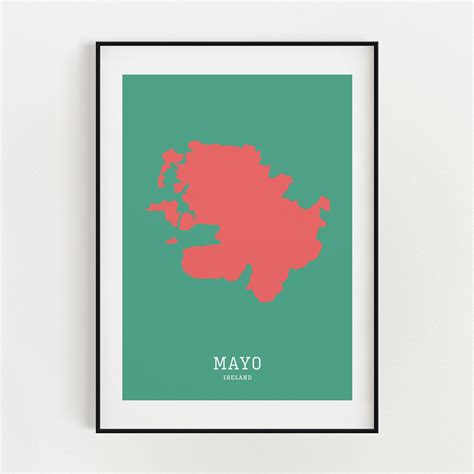 Mayo Map Print — Irish Wall Art Co.