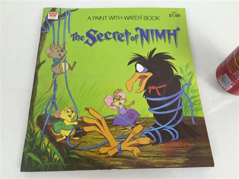 The Secret Of NIMH Paint With Water Book Whitman Vintage 1982