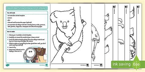 'Wombat Stew' Craft | Collage Activity | Twinkl - Twinkl