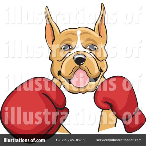 Boxer Dog Clipart #26539 - Illustration by David Rey