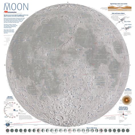 Moon Map Poster – Astronomy Now Shop