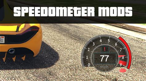 VEHICLE SPEEDOMETERS (Test Your Cars Top Speed! ) | GTA 5 PC Mods - YouTube