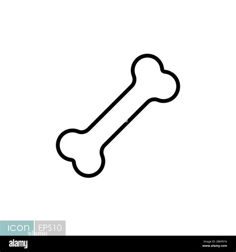 Dog bone vector icon. Pet animal sign Stock Vector Image & Art - Alamy