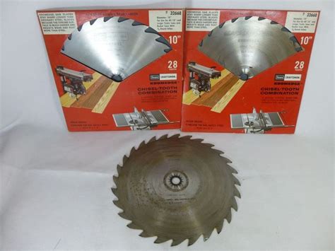 3 Sears Craftsman KromEdge Rip No. 9 32668 10 inch Table Saw Blades Chisel Tooth #Craftsman | 10 ...