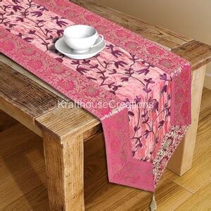 Indian Handmade Embroidered Dining Table Runner Resistant Dining Table Runner for Dining Table ...