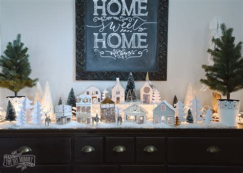 Our DIY $15 Paper Christmas Village | The DIY Mommy