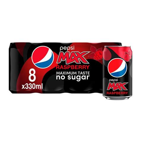 Pepsi Max Raspberry 330Ml 8Pk - Compare Prices & Buy Online!