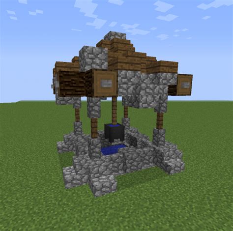 Well Design 2 - Blueprints for MineCraft Houses, Castles, Towers, and ...