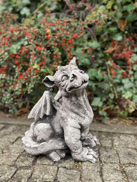 Concrete Dragon Statue Of Dragon For Home And Garden Decor | Etsy