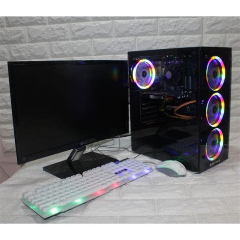 GAMING DESKTOP PACKAGE CPU UNIT I5 750 8G 320G 1G VGA 22INCHMONITOR ...