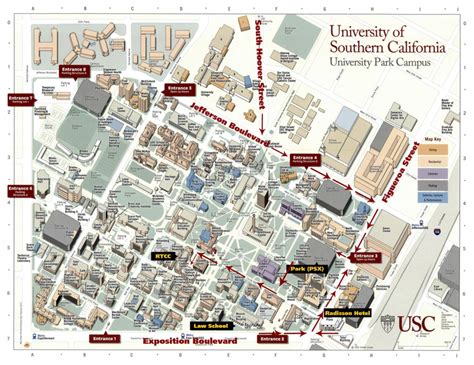 Usc Campus Map Printable - Printable Maps