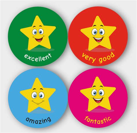 Smiley Stars Reward - thestickersite.com