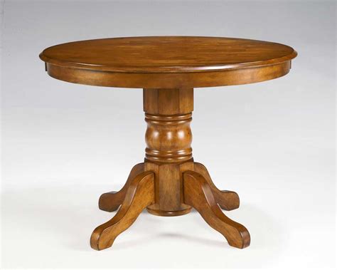 Home Styles Round Pedestal Dining Table - Cottage Oak 88-5179-30 at Homelement.com