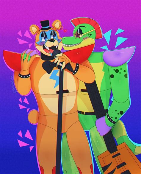 Monty x glamrock Freddy | Anime fnaf, Fnaf drawings, Fnaf art