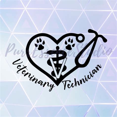 Veterinary Technician Vet Techsvg PNG JPG Vector Cutting | Etsy