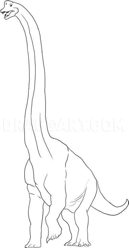 How To Draw A Brachiosaurus, Step by Step, Drawing Guide, by Dawn | dragoart.com | Dinosaur ...