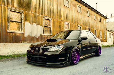 Suburu WRX Purple rims. @bigskeezle