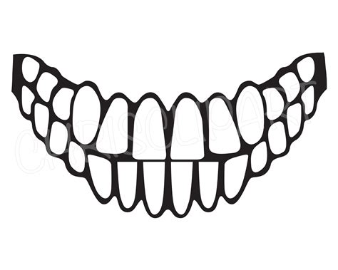 Embellishments teeth sublimation TEETH SVG printable teeth teeth image ...