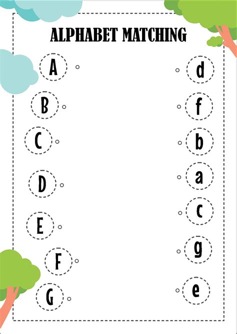 7 Best Images of Alphabet Matching Printable Worksheets - Alphabet ...