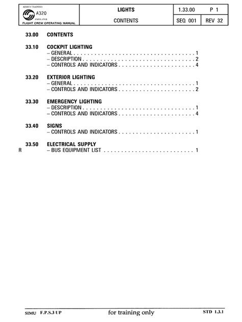 A320 Lights | PDF