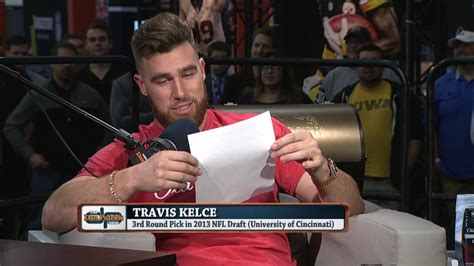 Travis Kelce Reads His Negative Draft Profile - 1/31/17 - YouTube