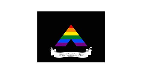 LGBT straight ally pyramid symbol Postcard | Zazzle