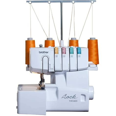 Brother 1034D Serger, Heavy-Duty Metal Frame Overlock Machine, 1,300 ...