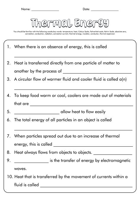 14 Energy Worksheets For Third Grade - Free PDF at worksheeto.com