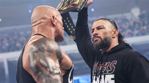 The Rock and Roman Reigns face-off after SmackDown goes off the air!: SmackDown exclusive, Feb ...