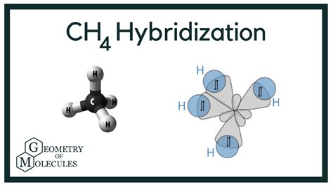 Hybridization of CH4 (Methane) in 2021 | Hydrogen atom, Chemistry, Methane