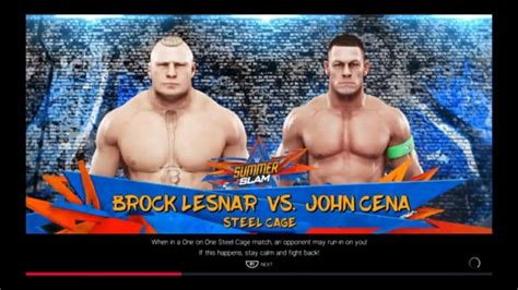 JOHN CENA VS BROCK LESNAR WWE 2K 19 - YouTube