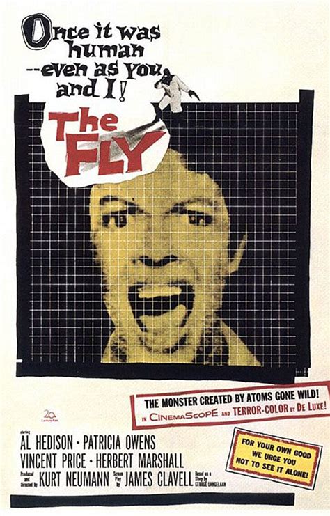 The Fly (1958) starring Al Hedison, Patricia Owens & Vincent Price | Best horror movies, Horror ...