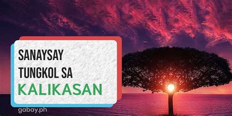 Sanaysay tungkol sa kalikasan | Gabay Filipino