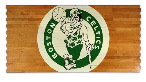Celtics Center Court Floor with The Center Circle Logo 4x8