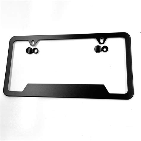 Satin Black Aluminum License Plate Frame - From $19