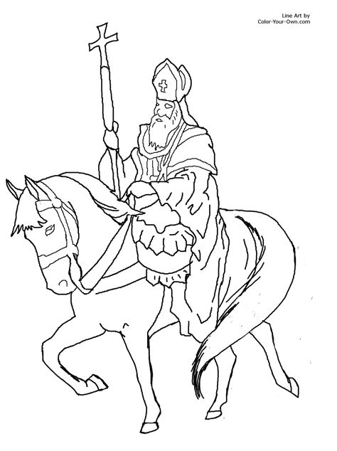 Saint Nicholas Coloring Page - Coloring Home