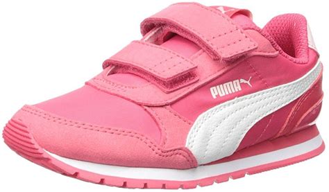 Amazon.com | PUMA Unisex-Kids ST Runner NL Velcro Sneaker, Paradise Pink White, 10.5 M US Little ...