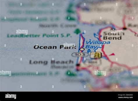 Ocean park washington map hi-res stock photography and images - Alamy