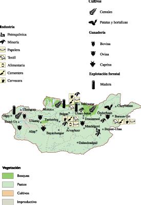 Mongolia Natural Resources Map