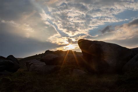 Wild camping at Kinder Scout, Peak District National Park ...