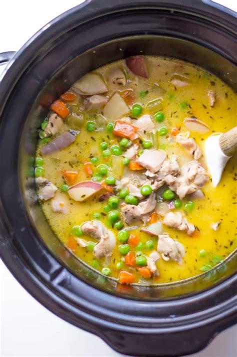 Slow Cooker Creamy Vegetable Chicken Stew - The Natural Nurturer