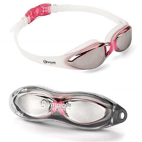 Olympic Nation Pro Swim Goggles Pink with Clear Vision UV Shield Anti-Fog - Walmart.com