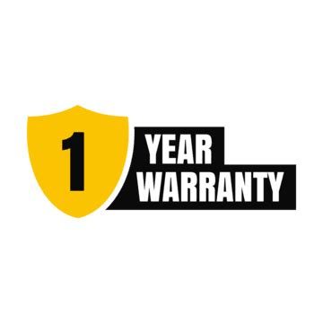 Transparent 1 Year Warranty Badge Image, One Year Warranty, Warranty ...