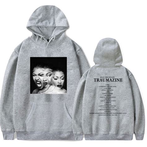 Megan Thee Stallion Hoodie TRAUMAZINE Tour Merch Hoodies Hooded ...