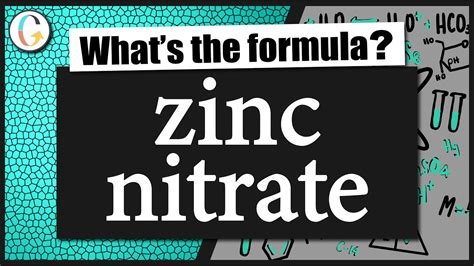 How to write the formula for zinc nitrate - YouTube