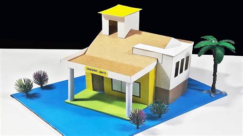 How To Make Colorful Modern Architectural House From Origami Paper ...