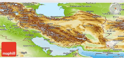 Physical Panoramic Map of Iran